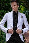 Bespoke white tuxedo with satin shawl lapels model 1940 Mario Moyano