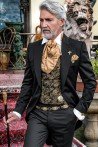 Bespoke black Victorian wedding frock coat steampunk model 3006 Mario Moyano