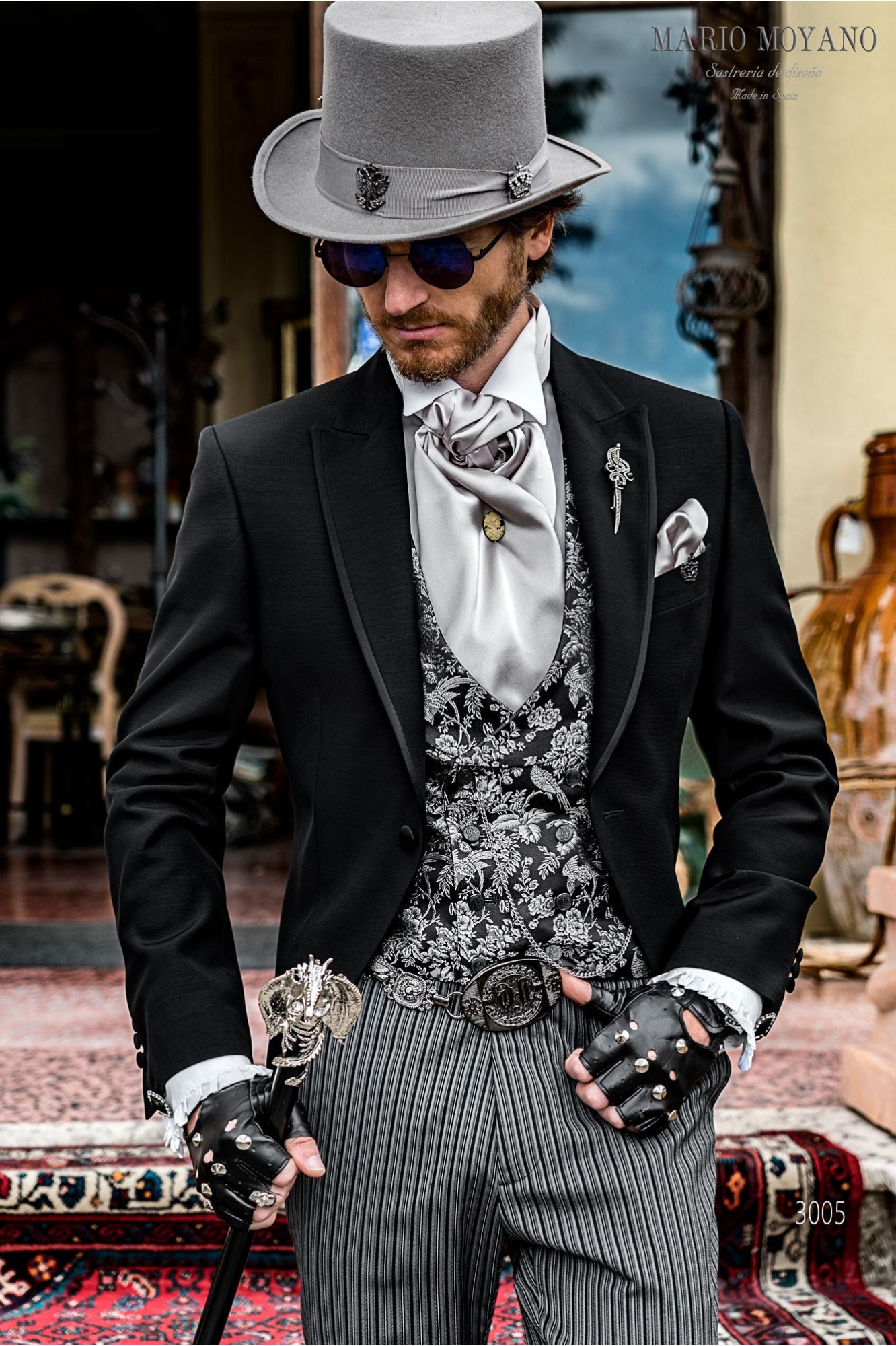 Trendsetting black victorian wedding frock coat steampunk suit 3005 Mario  Moyano