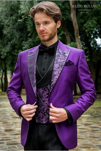 Purple party blazer with...