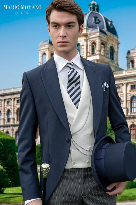 Blaue Cut Anzug  Maßanzug modell 2310 Mario Moyano