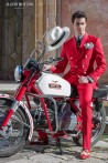 Roter zweireihiger Hochzeitsanzug Slim Fit 2212 Mario Moyano