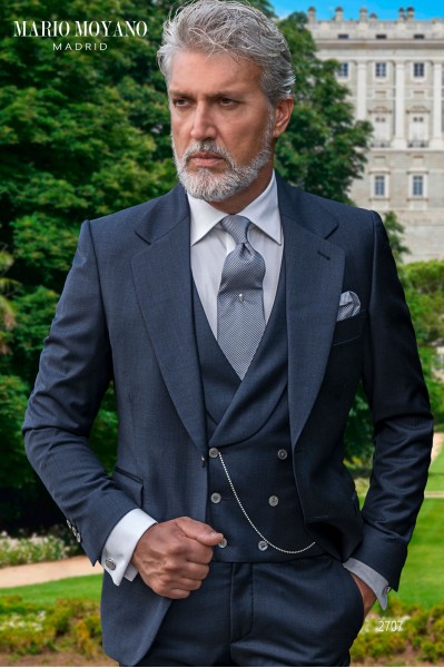 Classic blue groom's suit 2707 Mario Moyano