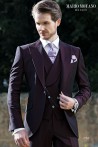 Tailor made burgundy groom's suit 2164 Mario Moyano