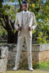 Bräutigam Anzug perlgrau mit Satinpaspeln nach Maß 2182 Mario Moyano