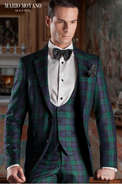 Elegance in Tartan: Black Watch Suit for an Impeccable Look