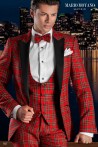 "Distinct Elegance: Tartan Royal Stewart Tailored Suit"