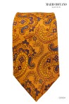 Krawatte mit Taschentuch, aus reiner gelber Kaschmirseide COR004 Mario Moyano
