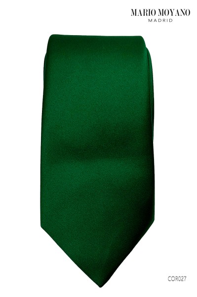 Corbata y pañuelo verde esmeralda COR027 Mario Moyano