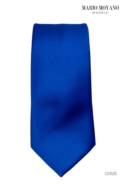 Corbata y pañuelo Azul Royal COR028 Mario Moyano
