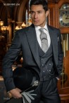 Custom made Grey check morning suit luxury wedding CHA004 Mario Moyano